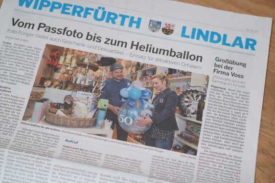 Die „Bergische Landeszeitung“ berichtet über unser Geschäft