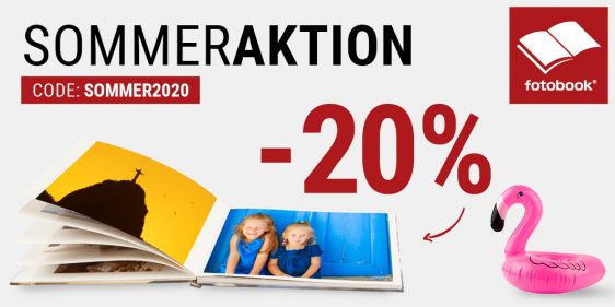☀ Sommeraktion bei fotobook – 20% auf Fotobücher und Wandbilder!